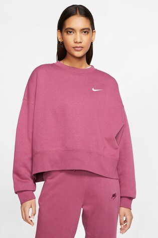 nike sportswear essential fleece crew sweater