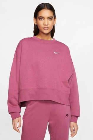 nike essential fleece crew sweatshirt