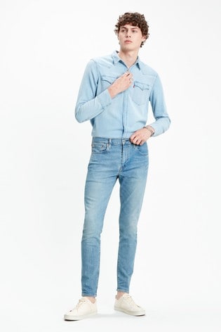 levi's 512 slim taper blue denim