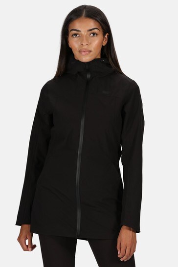 Regatta Womens Pulton Black Waterproof Jacket