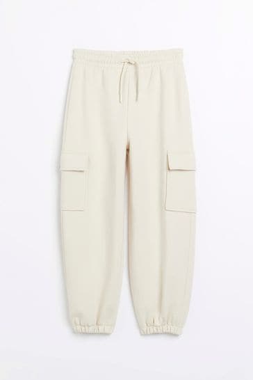 Girls sales cream joggers