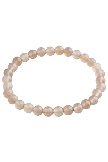 Buy PILGRIM Unisex Grey Powerstone Bracelet from Next Luxembourg