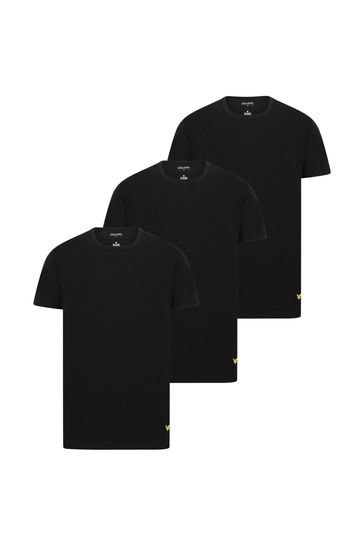 Lyle & Scott Black Lounge T-Shirts 3 Pack