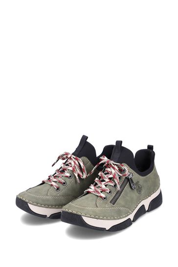 Rieker Womens Green Elasticated Shoes