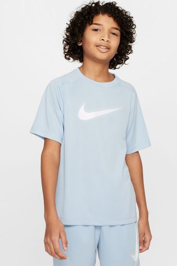 Nike Pale Blue Dri-FIT Multi Graphic Training T-Shirt