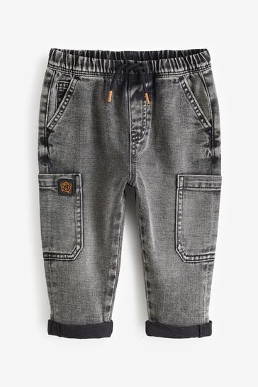 Buy Grey Super Soft Pull On Jeans With Stretch (3mths-7yrs) from Next Canada