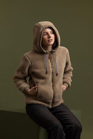 Trespass Lavelle Faux Fur Teddy Fleece Hoodie