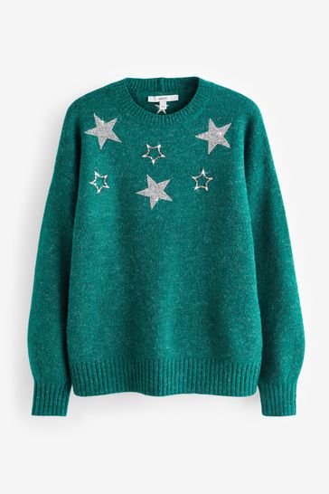 Jumper with stars clearance around neck
