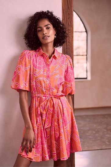 Mint velvet sales orange spot dress