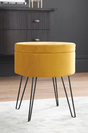 Ochre dressing sales table stool