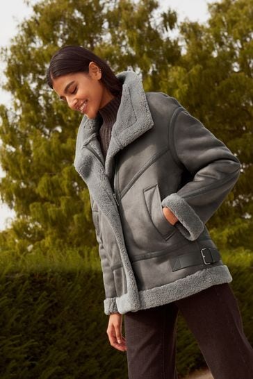 Gray suede jacket hot sale