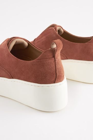 Tan platform trainers discount
