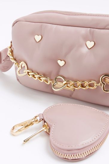 River island rose best sale gold bag