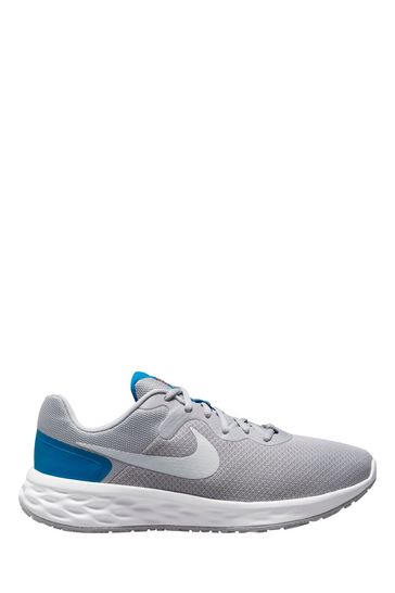 Nike Grey/White Revolution 6 Running Trainers
