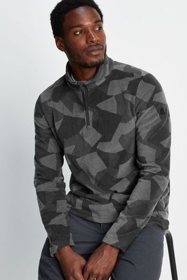 Buy Tog 24 Mens Bleakholt Zipneck Steel Grey Geo Camo Fleece from