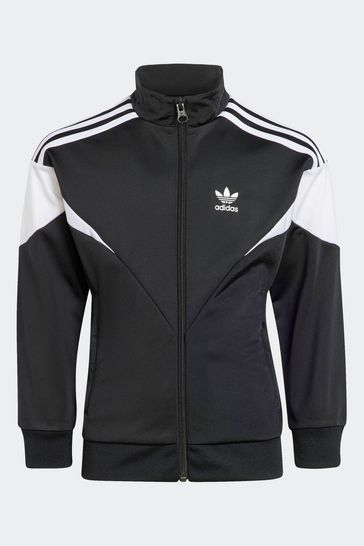 Adidas original black clearance tracksuit