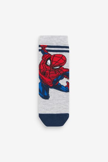 Spiderman License Character 5 Pack Cotton Rich Socks