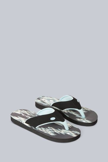 Buy Animal Womens Swish Recycled Black Flip Flops from Next Luxembourg