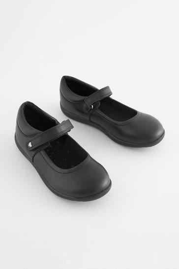Buy Black Wide Fit G Leather Junior Mary Jane Shoes from Next Bahrain