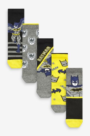 Batman Cotton Rich Socks 5 Pack