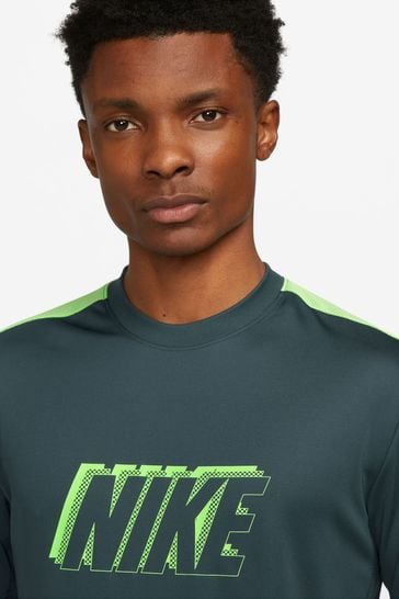 Nike green clearance dri fit shirt