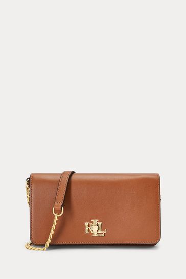 Buy Lauren Ralph Lauren Leather Cross Body Chain Logo Bag from