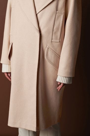 バイヤー厳選用品 Detachable with Coat Mid-Length Neutral Buy Faux Collar Fur ジャケット・アウター
