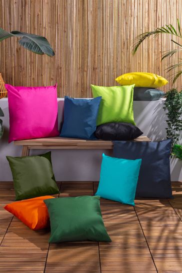 furn. Green Plain Large UV  Water Resistant Cushion