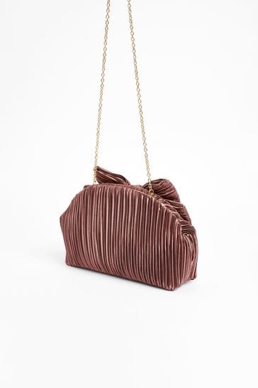 Blush evening bag top