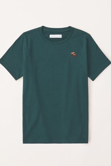 Abercrombie & Fitch Green Moose Logo T-Shirt