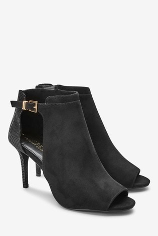 Cut-Out Peep Toe Shoe Boots from Next 