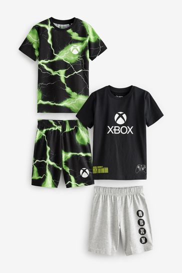 Xbox Black/Green Short Pyjamas 2 Pack (5-16yrs)