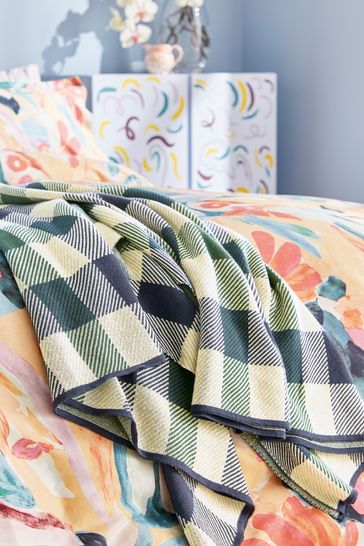 Ted Baker Blue House Check Throw