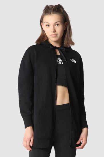 Black zip up deals hoodie north face