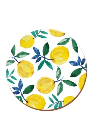 Set of 4 Yellow Lemons Placemats