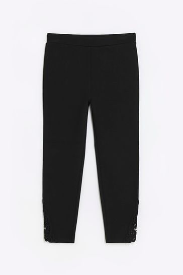 River island girls cheap black leggings
