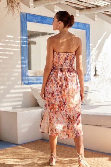 Bandeau midi summer dress best sale