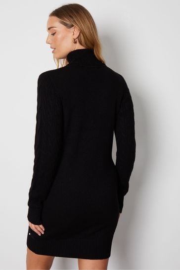 Black sweater dress with pearls online