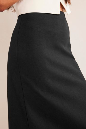 Straight black maxi skirt jersey new arrivals