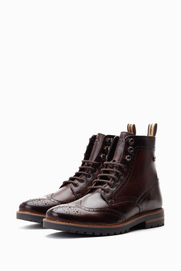 Buy Base London Grove Lace Up Brogue Boots from Next Poland