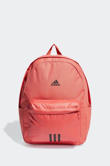 adidas Red Classic Badge Of Sport 3 Stripes Backpack