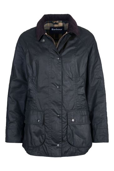 Barbour wax shop jacket womens Grey