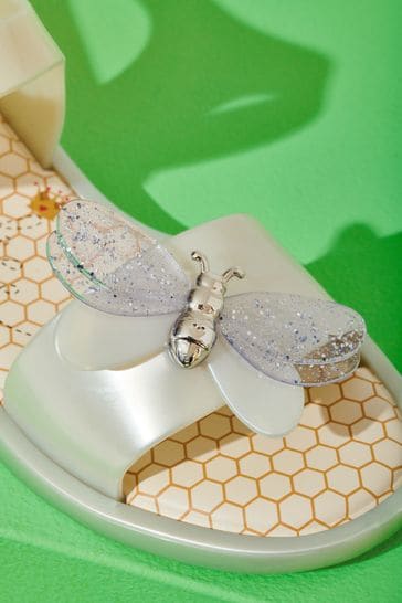 Buy Mini Melissa Pearl White Mar Bugs Sandals from Next Luxembourg