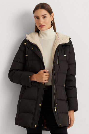 Ralph lauren faux fur down coat on sale