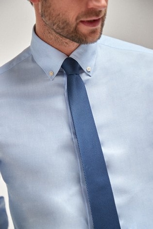 button down shirt tie