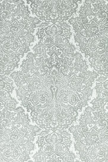 Harlequin Grey Leaf Wallpaper
