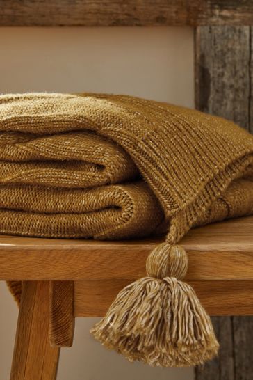 Next shop ochre throw