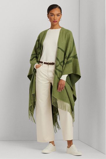 ralph lauren silk poncho