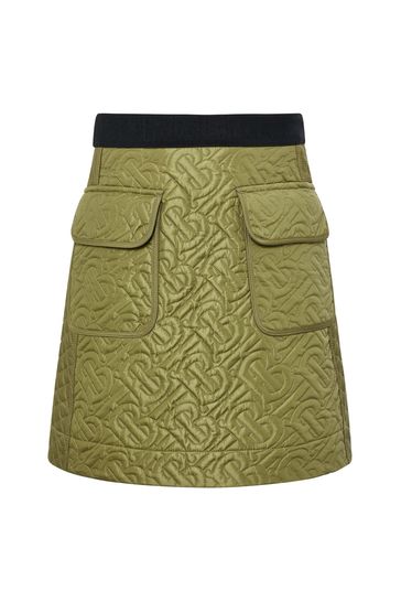 Girls Green Pocket Skirt