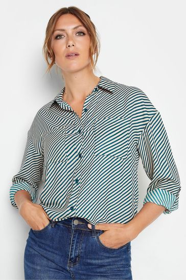 Buy Long Tall Sally Blue Stripe Shirt from Next Singapore